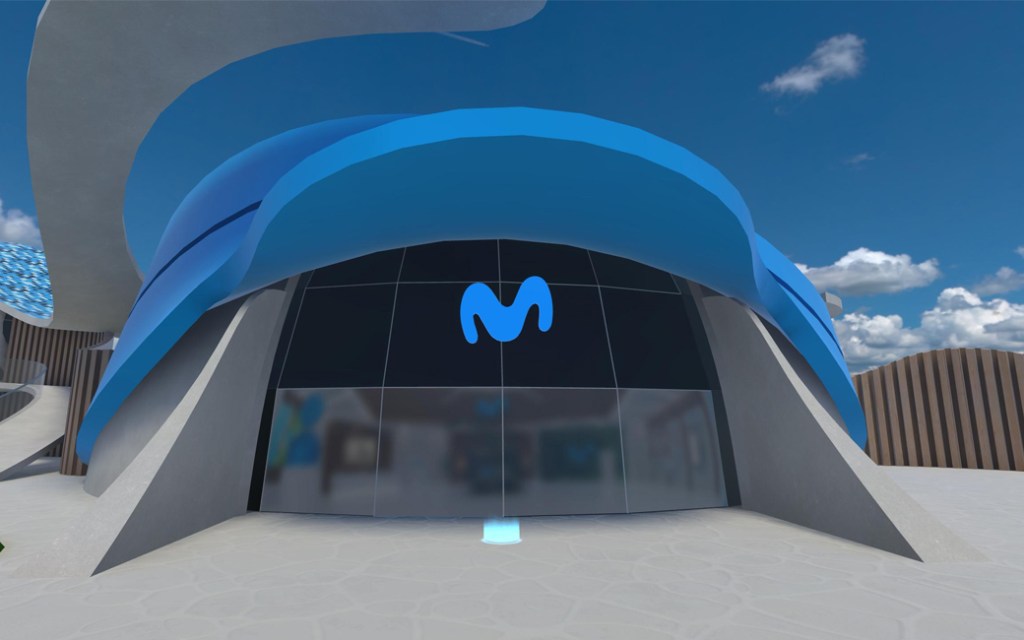 Imagen de la Tienda Movistar en el Metaverso.