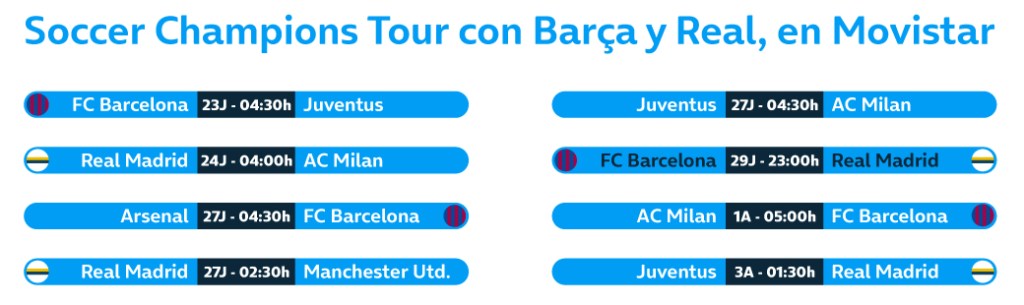 partidos pretemporada