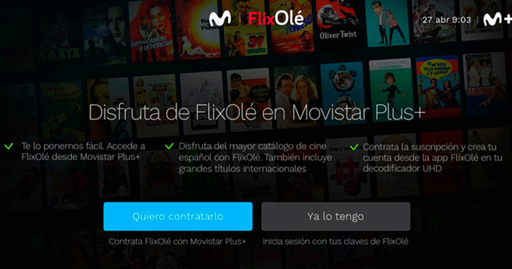 Contratación desde descodificador