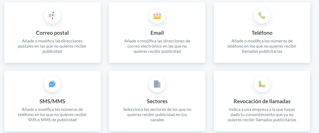 Lista Robinson modificar