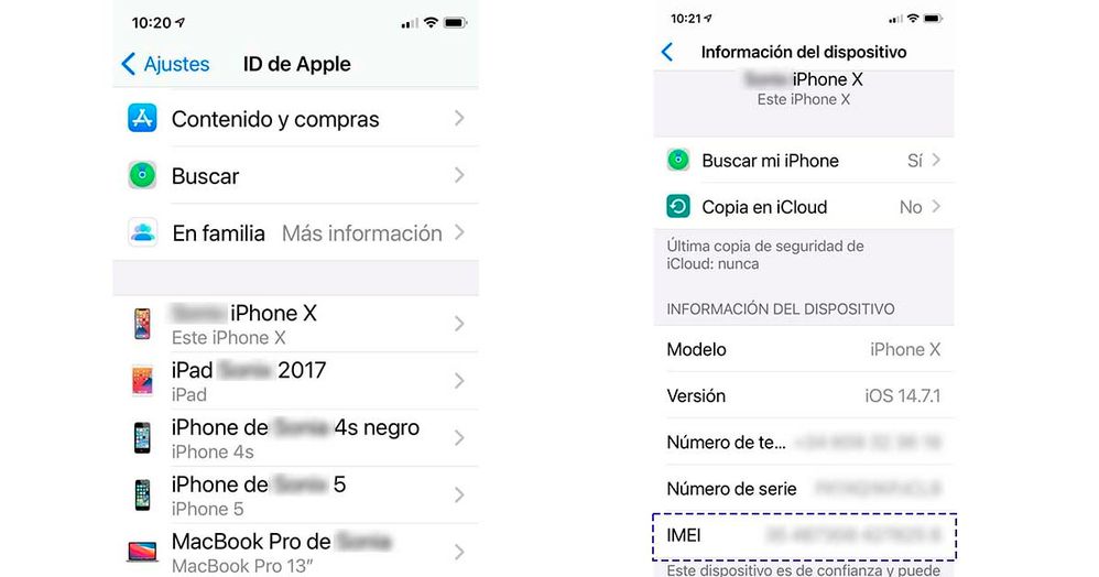 Imei iCloud