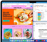 Un MacBook Air con varias apps abiertas