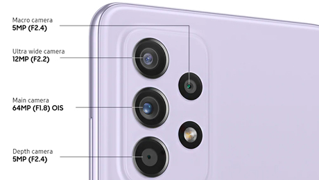 cámara Samsung Galaxy A52s 5G 